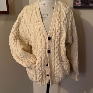 Authentic Irish Knit woman’s Cardigan Sweater